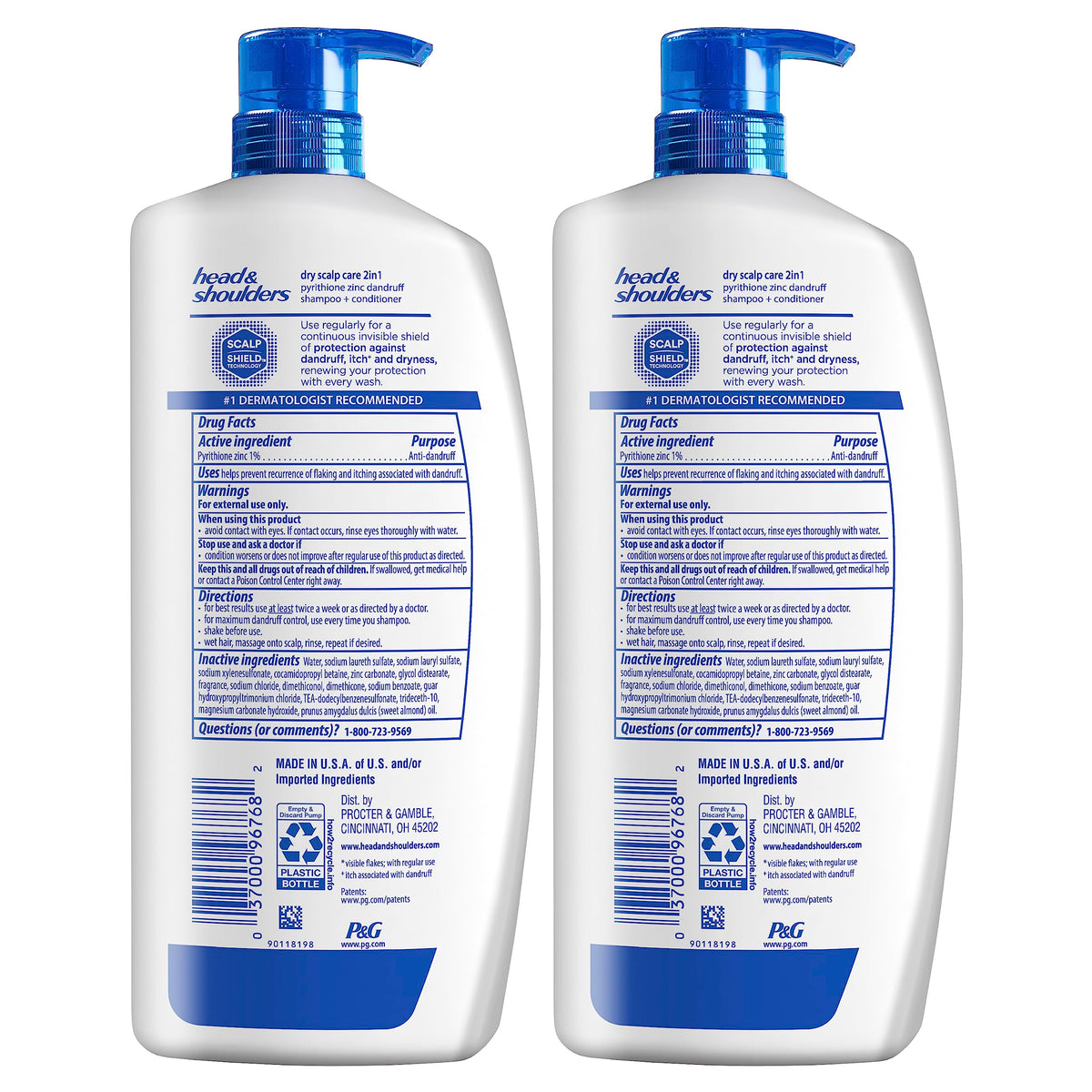 Head & Shoulders Dry Scalp Care Shampoo twin pack on display