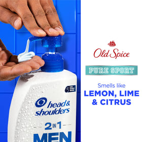 Head & Shoulders Old Spice Pure Sport 2-in-1 Shampoo back view