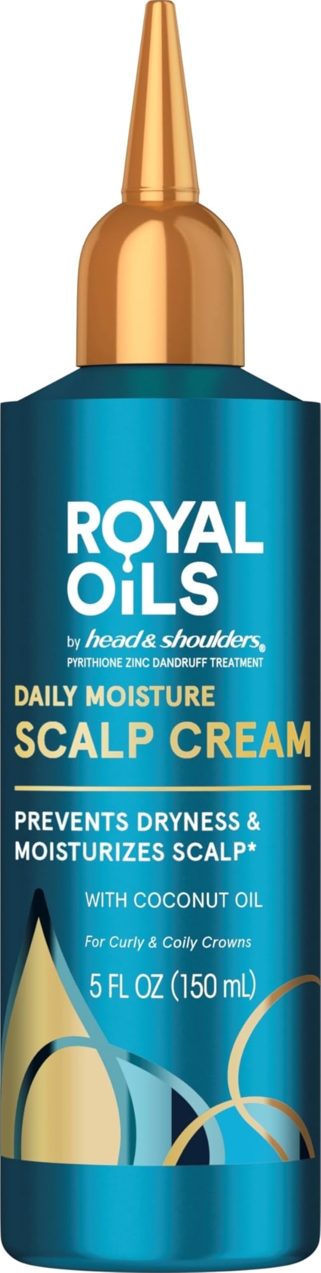 Head & Shoulders Royal Oils Daily Moisture Scalp Cream front view 5.0 fl oz
