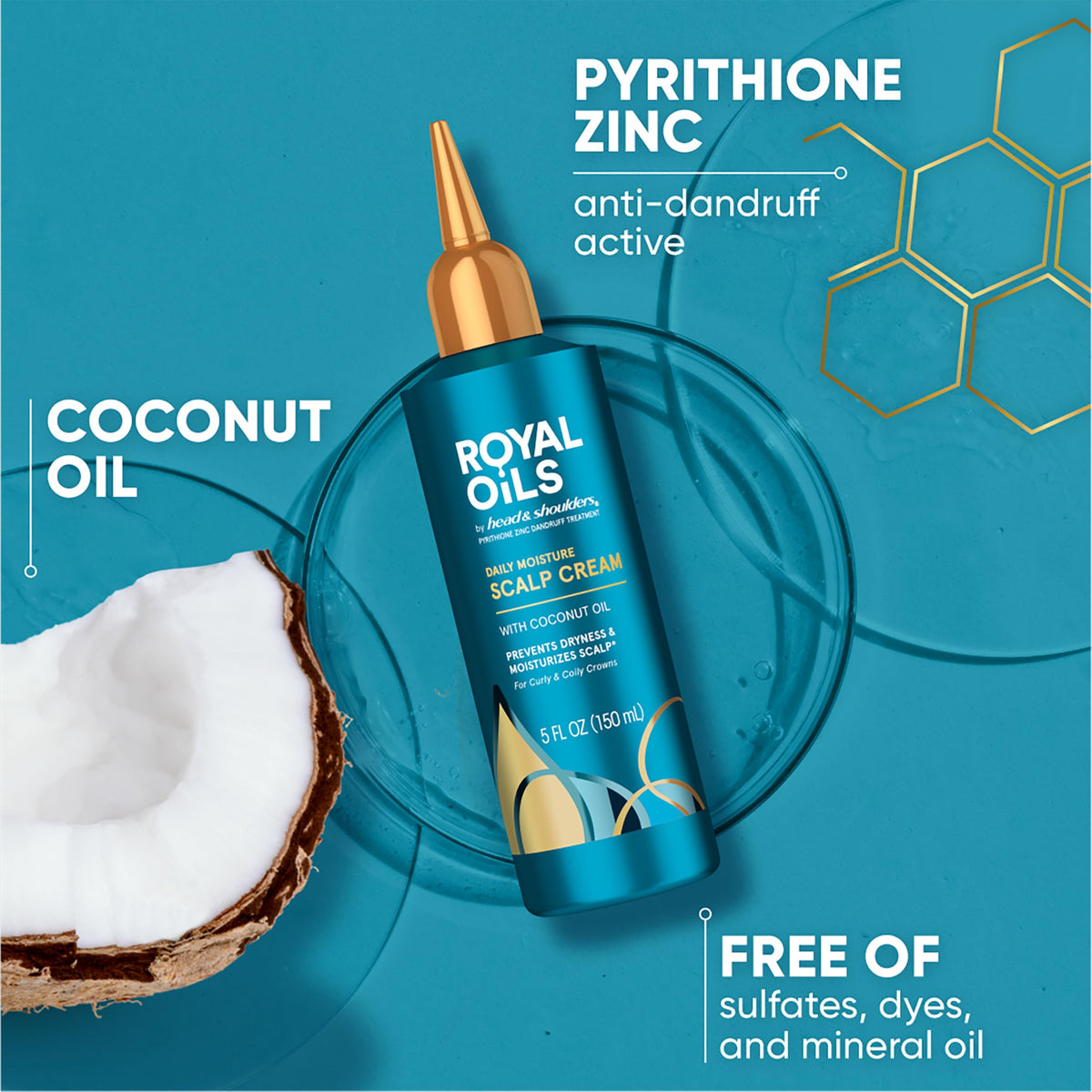 Head & Shoulders Royal Oils Daily Moisture Scalp Cream on shelf
