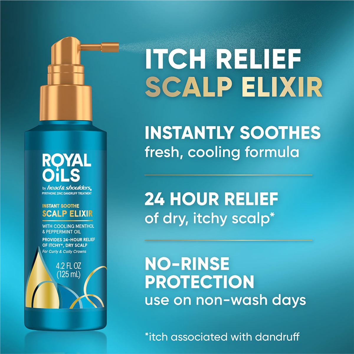 Head & Shoulders Royal Oils Instant Soothe Scalp Elixir back view