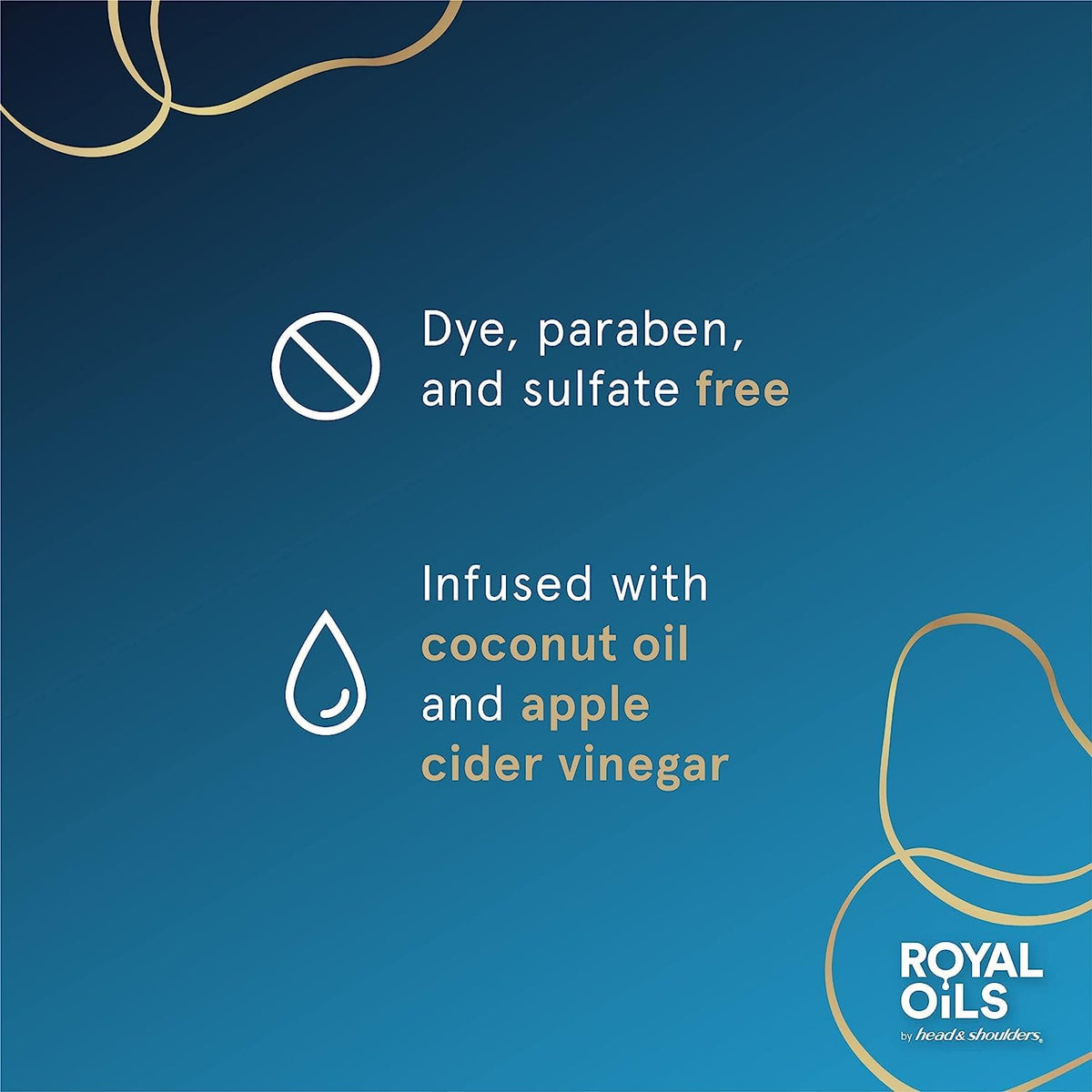 Head & Shoulders Royal Oils Shampoo bottle with apple cider vinegar