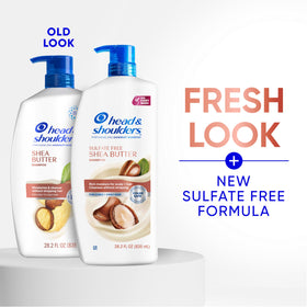 Head & Shoulders Shea Butter Shampoo bottle side view