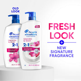 Head & Shoulders Smooth & Silky 2-in-1 Shampoo and Conditioner back view