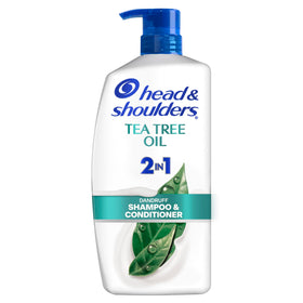 Head & Shoulders Tea Tree Oil 2-in-1 Anti-Dandruff Shampoo and Conditioner front view