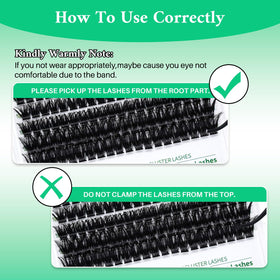 Headband and wristbands included in LASHSUN kit
