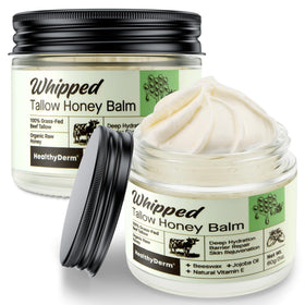 HealthyDerm Beef Tallow Honey Balm 2oz front view