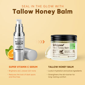 HealthyDerm Beef Tallow Honey Balm application on skin