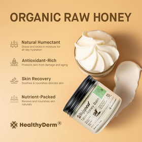 HealthyDerm Beef Tallow Honey Balm beside Super C Serum
