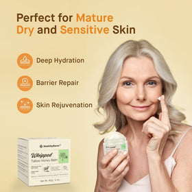 HealthyDerm Beef Tallow Honey Balm with organic raw honey and jojoba oil