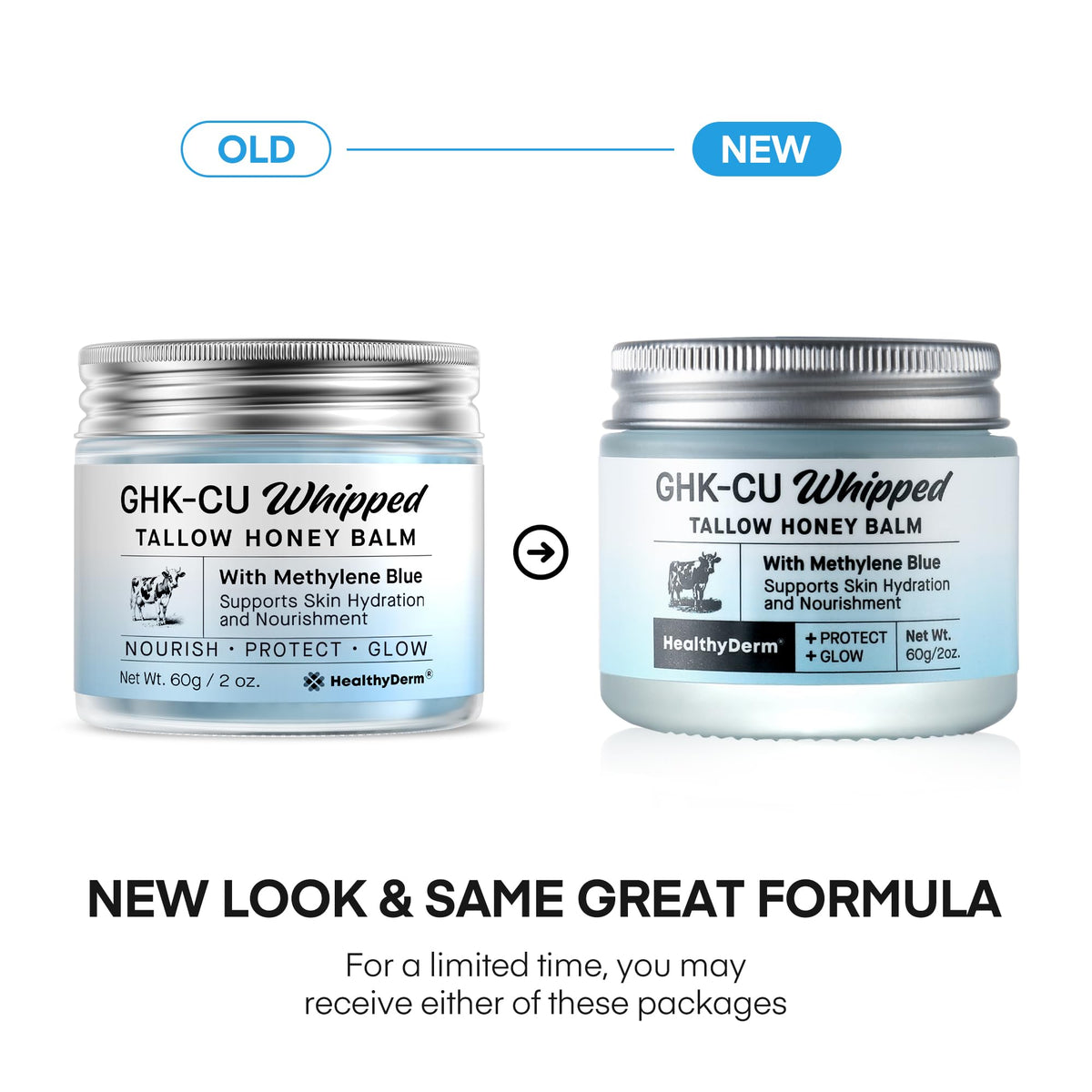 HealthyDerm Copper Peptides GHK-Cu Blue Balm 2oz back view