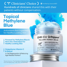 HealthyDerm Copper Peptides GHK-Cu Blue Balm 2oz side view