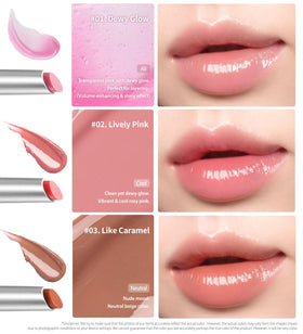 Heart Percent Lively Pink lipstick close-up of applicator