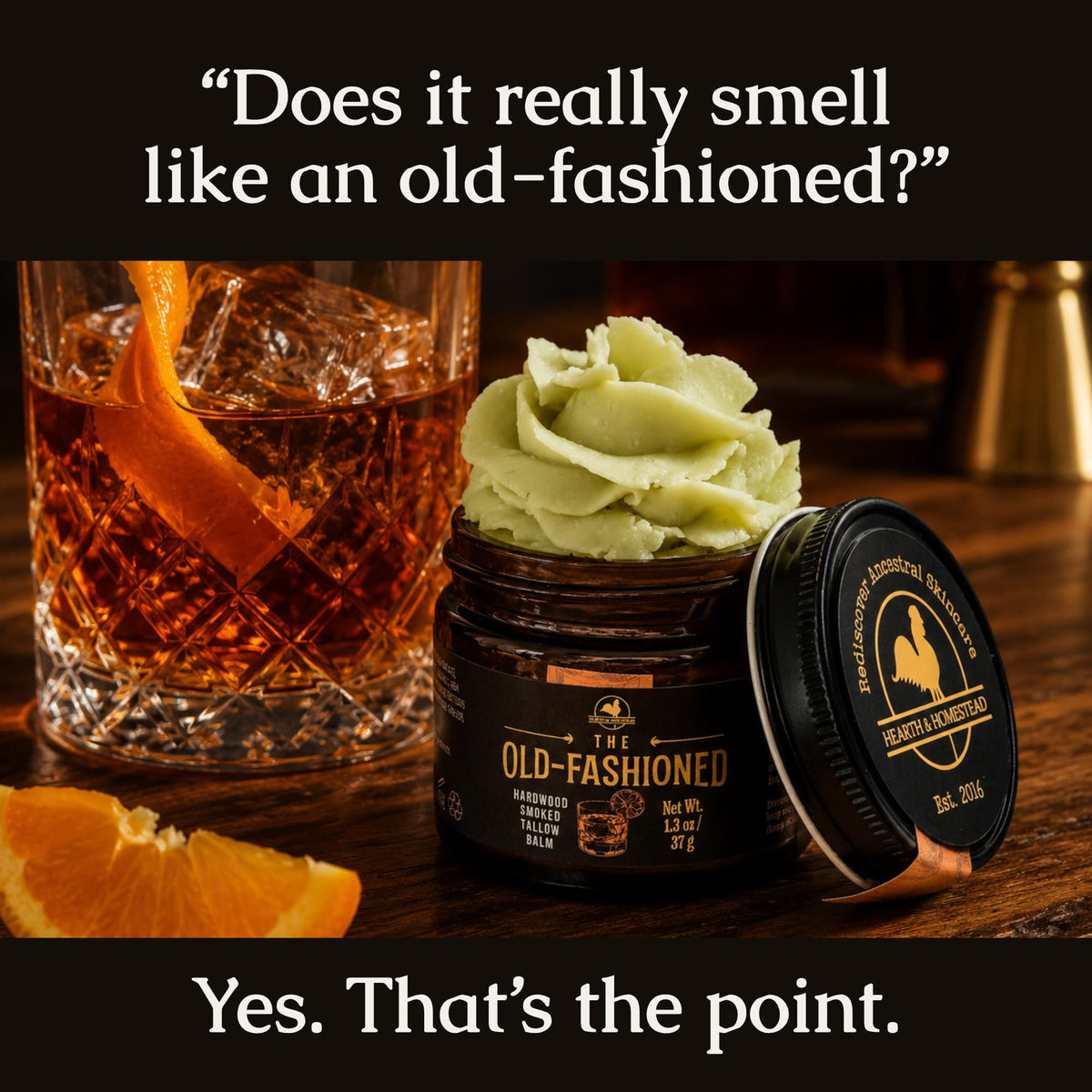 Hearth and Homestead The Old Fashioned Smoked Tallow Balm texture close-up