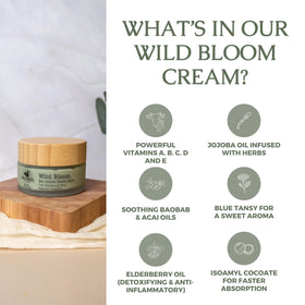 Hearth and Homestead Wild Bloom Tallow Face Balm with natural ingredients