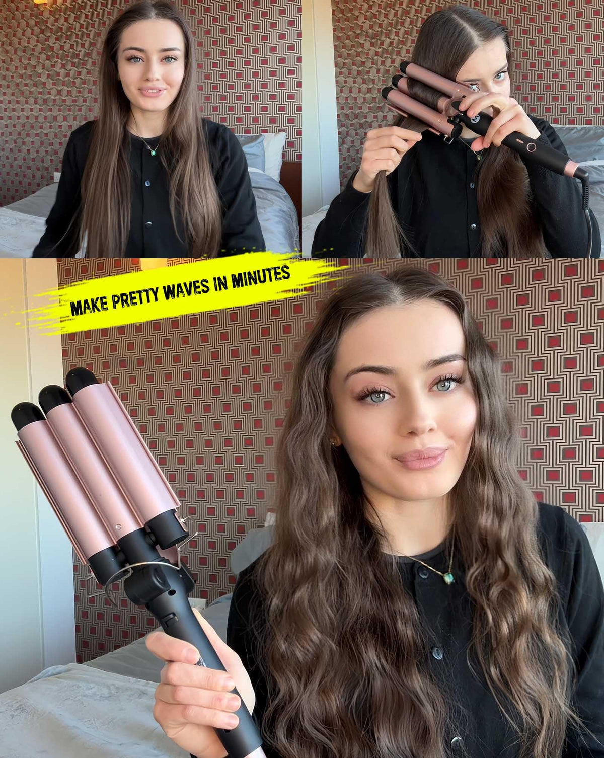 Heat-resistant glove included with Mistcado Curling Iron