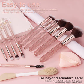 HEDIVIA brush set for foundation and concealer