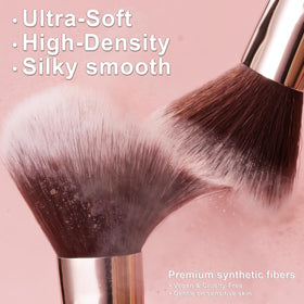 HEDIVIA makeup brush set in travel case