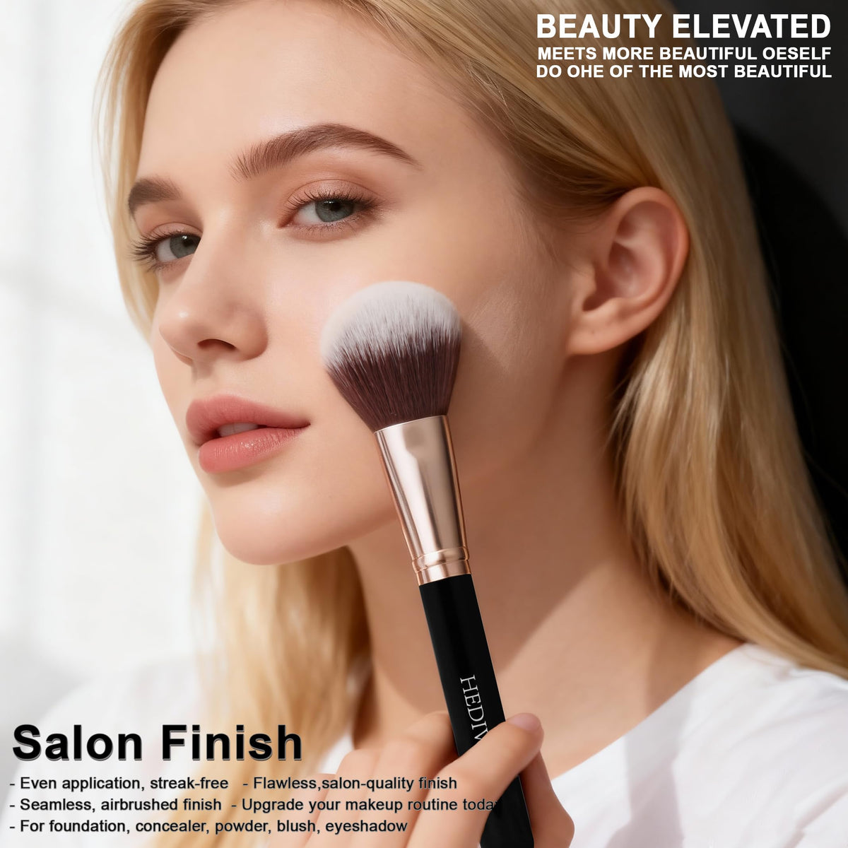 HEDIVIA makeup brush set in travel case