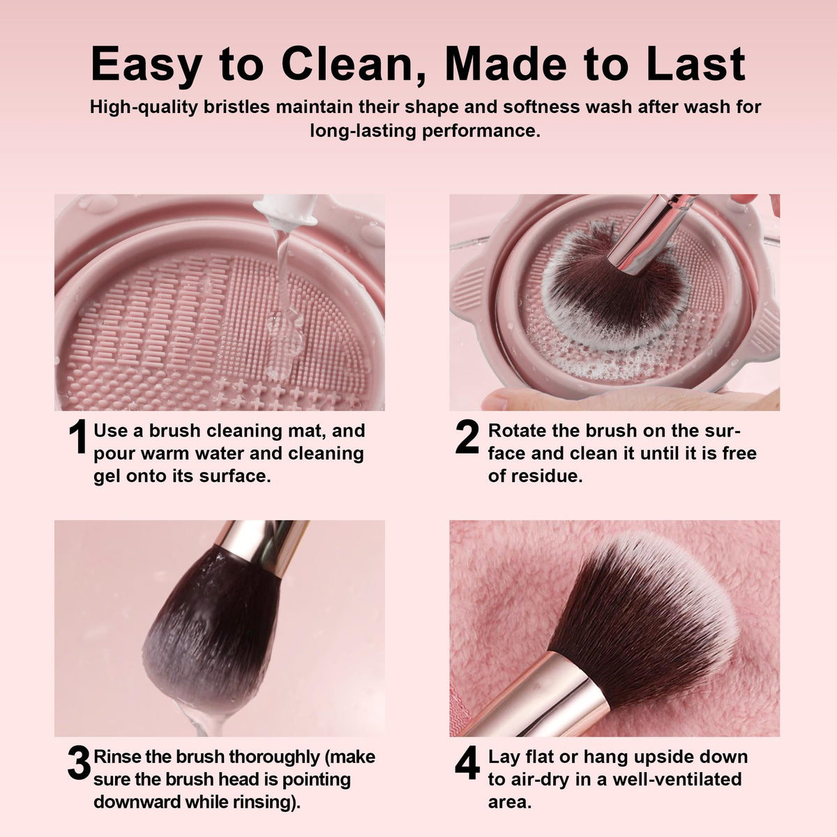 HEDIVIA travel-friendly makeup brush case