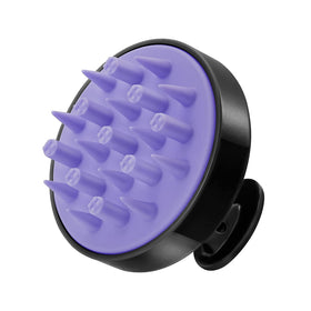 HEETA Hair Scalp Massager Brush front view with silicone bristles