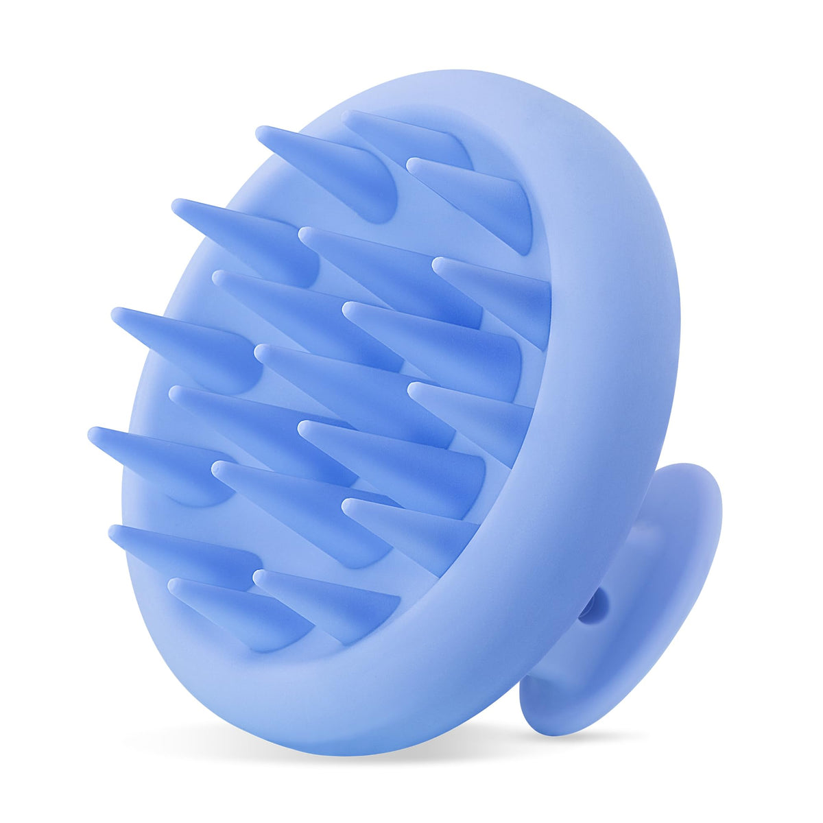 HEETA Silicone Scalp Massager front view with flexible bristles