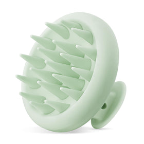 HEETA Silicone Scalp Massager front view with flexible bristles