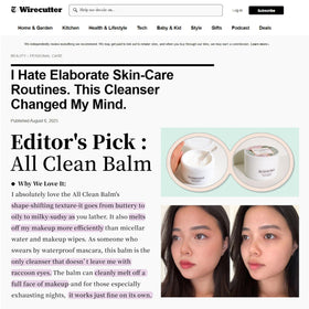 HEIMISH All Clean Balm during cleansing process