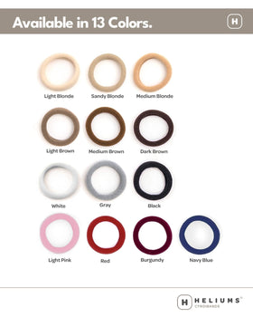 Heliums Small Soft Hair Ties black in a child's hair