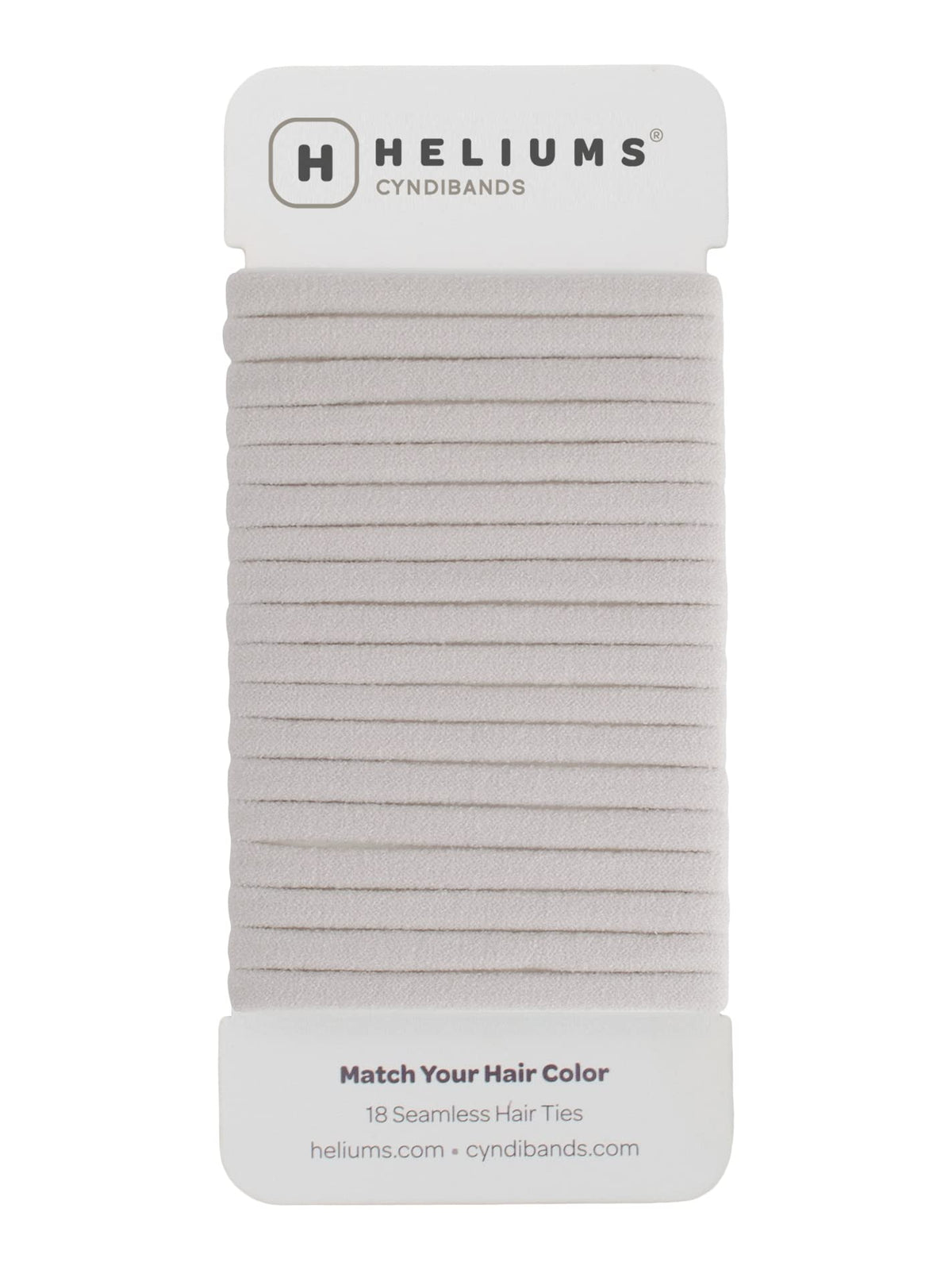 Heliums Thin Hair Ties Ash Blonde front view