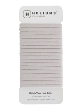 Heliums Thin Hair Ties Ash Blonde front view