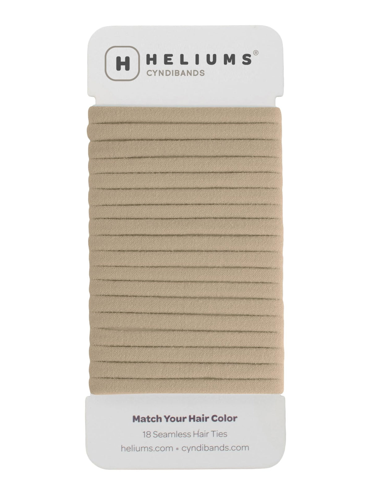 Heliums Thin Hair Ties in Sandy Blonde front view