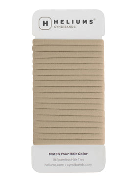 Heliums Thin Hair Ties in Sandy Blonde front view