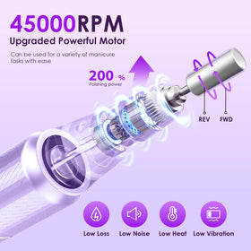 HELIVIVE nail drill showing adjustable speed knob