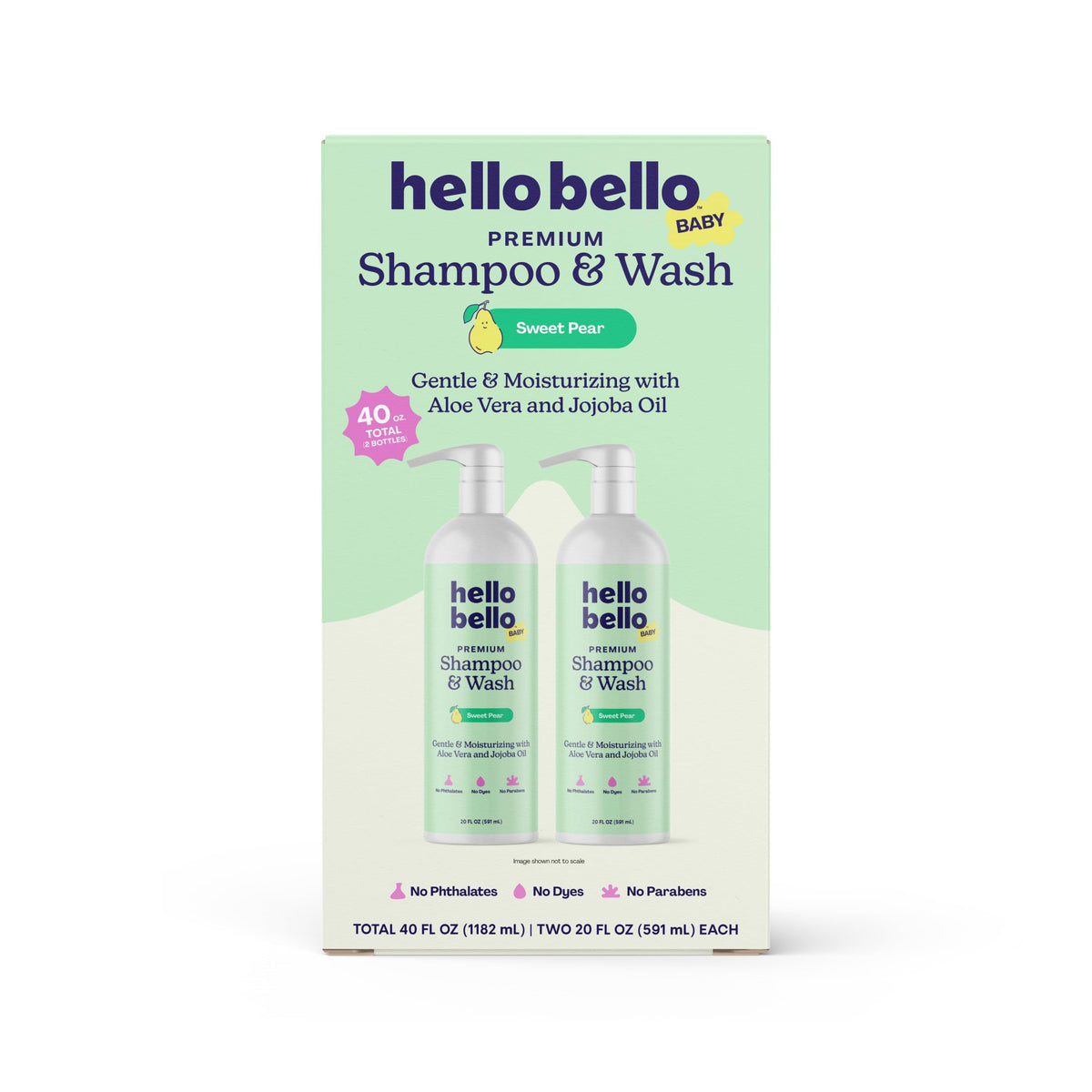 Hello Bello Baby Shampoo & Body Wash 2-Pack front view