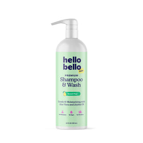 Hello Bello Baby Shampoo & Body Wash 20oz front view with sweet pear scent