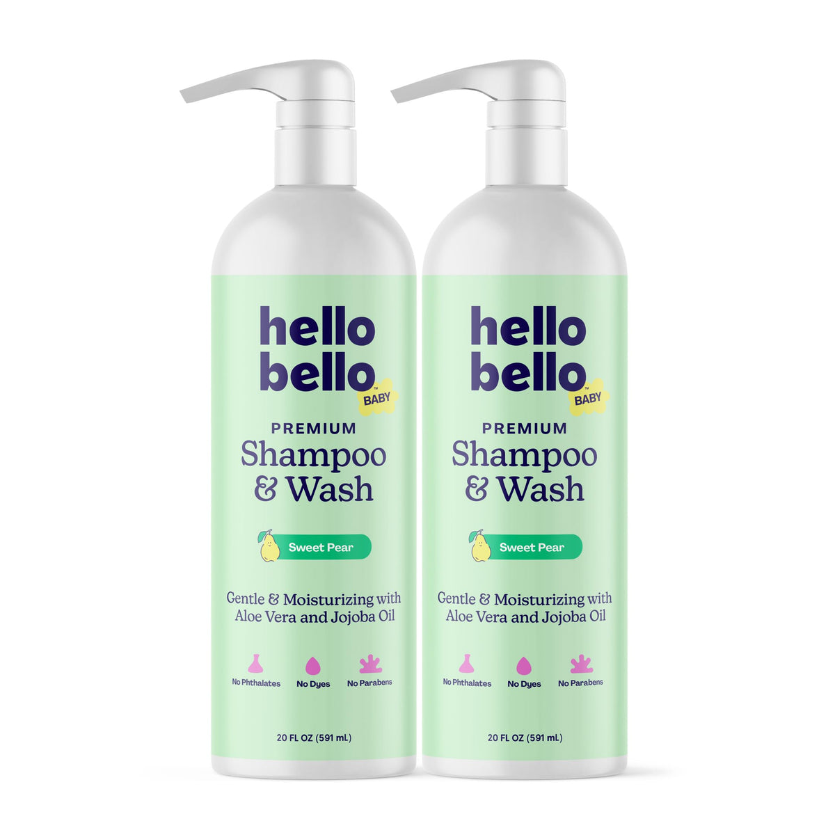 Hello Bello Baby Shampoo & Body Wash 40oz with sweet pear scent