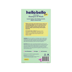 Hello Bello Baby Shampoo & Body Wash bottle side view
