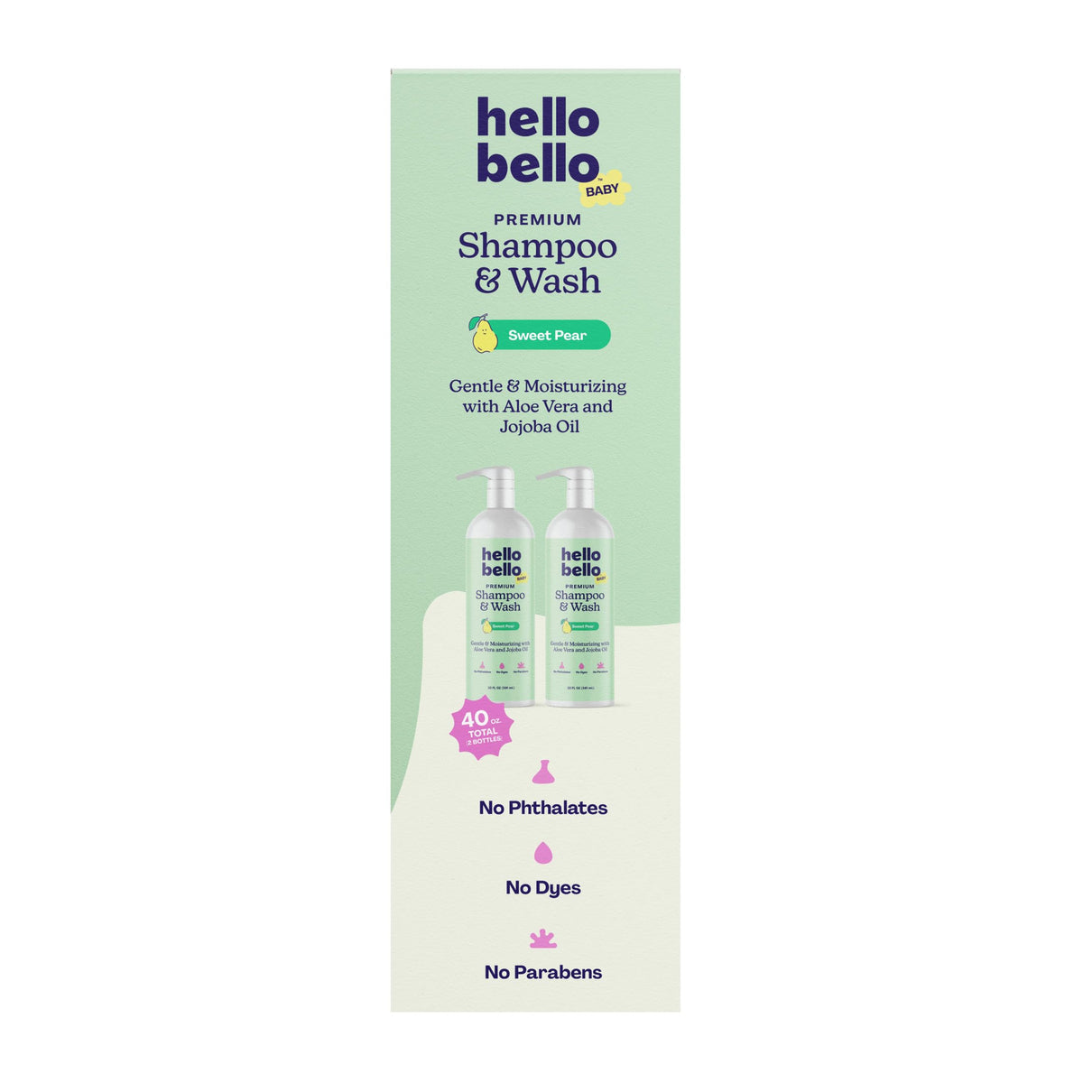 Hello Bello Baby Shampoo & Body Wash with bubbles