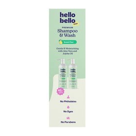 Hello Bello Baby Shampoo & Body Wash with bubbles