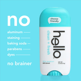 hello Clean + Fresh Deodorant lifestyle use scene