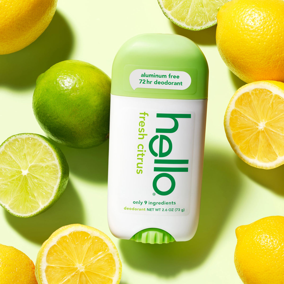 hello Fresh Citrus Deodorant packaging close-up
