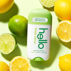 hello Fresh Citrus Deodorant packaging close-up