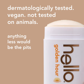hello Golden Hour Deodorant 2.6 oz stick side view