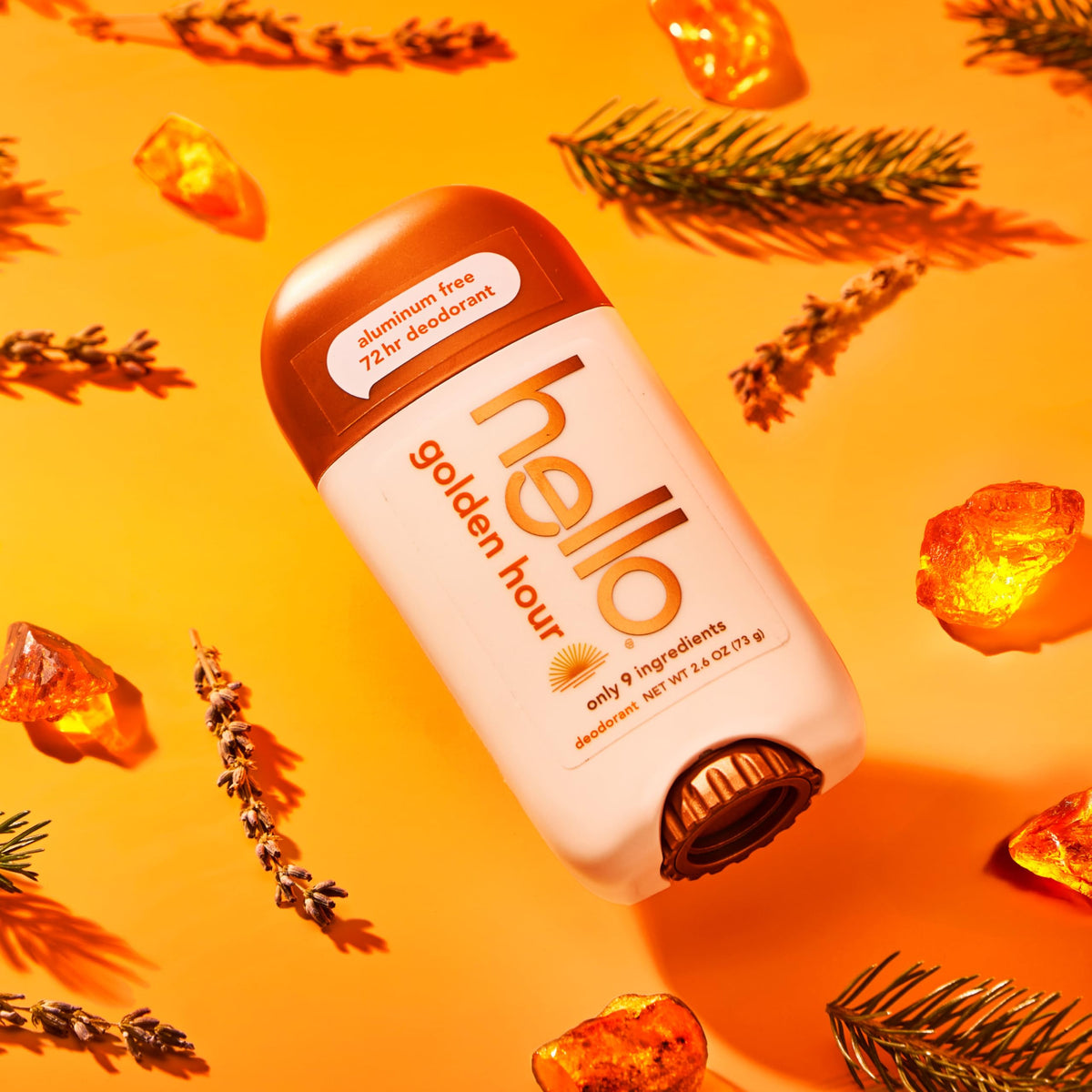 hello Golden Hour Deodorant packaging details