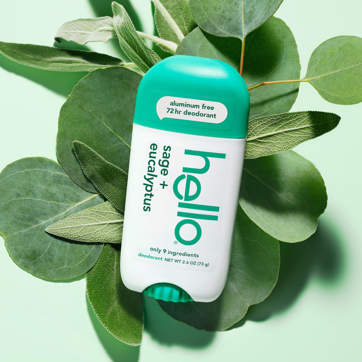 hello Sage + Eucalyptus deodorant outdoor use scenario