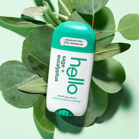 hello Sage + Eucalyptus deodorant outdoor use scenario