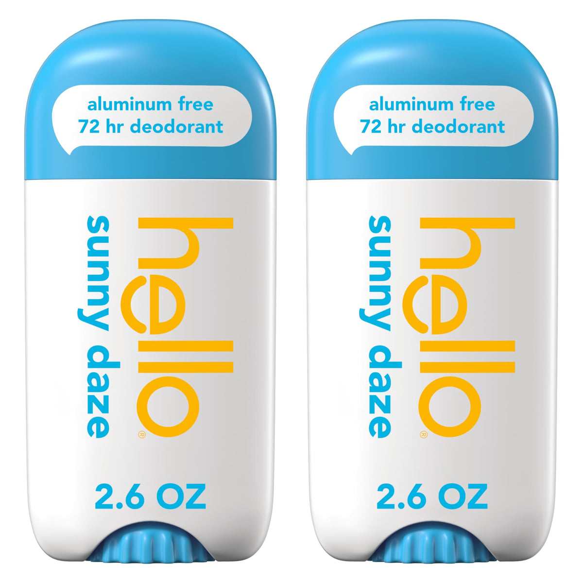 hello Sunny Daze Aluminum Free Deodorant 2-Pack front view