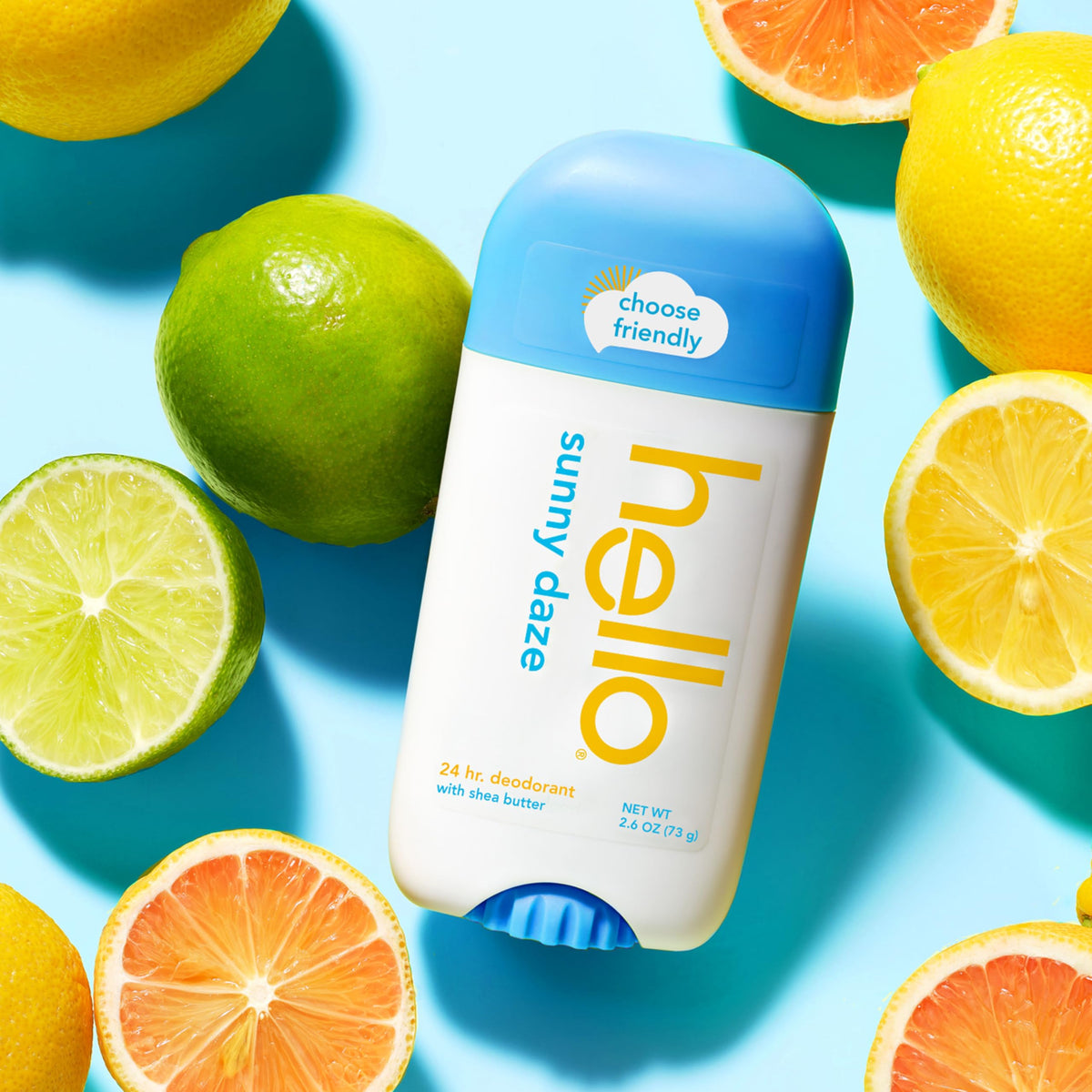 hello Sunny Daze Deodorant packaging details