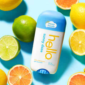 hello Sunny Daze Deodorant packaging details
